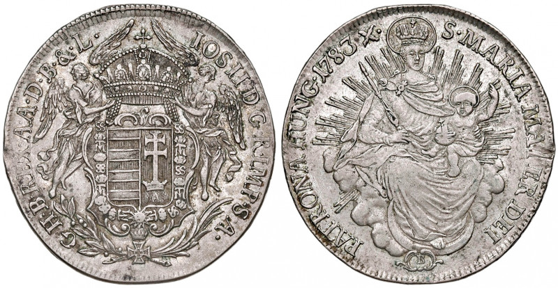 Joseph II. als Alleinregent 1780 - 1790
1/2 Madonnentaler, 1783. B Kremnitz
14,0...