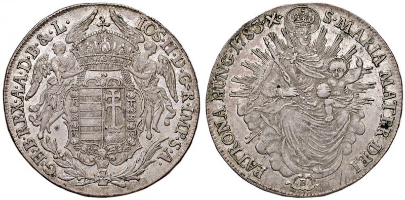 Joseph II. als Alleinregent 1780 - 1790
1/2 Madonnentaler, 1783. B Kremnitz
14,0...