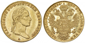 Franz I. 1806 - 1835
Dukat, 1834. A Wien
3,47g
Fr. 113
win. Randfehler
vz