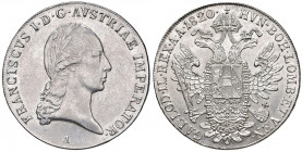 Franz II. 1792 - 1806
Taler, 1820. A Wien
27,97g
Fr. 150
vz/stgl
