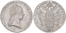 Franz I. 1806 - 1835
Taler, 1820. A Wien
28,14g
Fr. 150
f.stgl/stgl