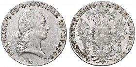 Franz I. 1806 - 1835
Taler, 1823. G Nagybanya
28,00g
Fr. 174
ss/f.vz