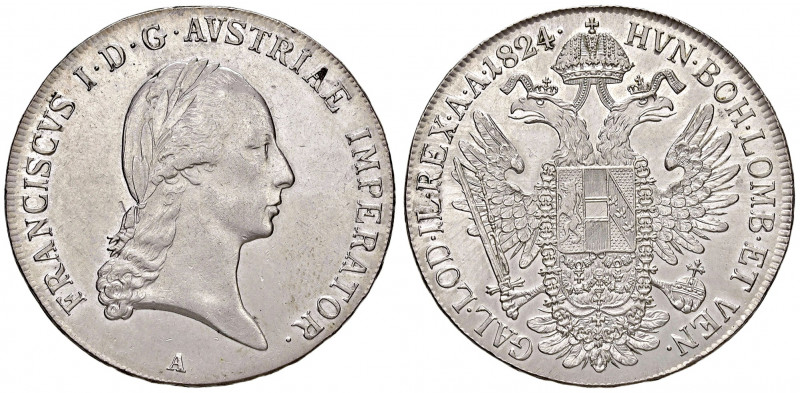 Franz I. 1806 - 1835
Taler, 1824. A Wien
28,17g
Fr. 175
vz/f.stgl