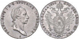 Franz I. 1806 - 1835
Taler, 1830. E Karlsburg
28,15g
Fr. 196
vz/stgl