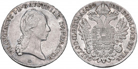 Franz I. 1806 - 1835
1/2 Taler, 1822. A Wien
14,00g
Fr. 236
ss/ss+