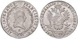 Franz I. 1806 - 1835
20 Kreuzer, 1818. E Karlsburg
6,74g
Fr. 320
vz/stgl