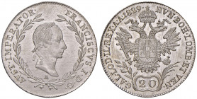 Franz I. 1806 - 1835
20 Kreuzer, 1829. A Wien
6,65g
Fr. 367
f.stgl