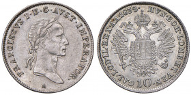Franz I. 1806 - 1835
10 Kreuzer, 1832. A Wien
3,90g
Fr. 429
ss/f.vz