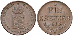 Franz I. 1806 - 1835
1 Kreuzer, 1816. A Wien
8,79g
Fr. 530
stgl