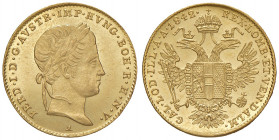 Ferdinand I. 1835 - 1848
Dukat, 1842. A Wien
3,49g
Fr. 729
min. Randfehler
vz/stgl