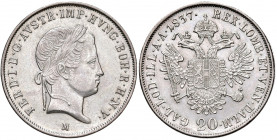 Ferdinand I. 1835 - 1848
20 Kreuzer, 1837. M Mailand
6,69g
Fr. 799
vz/stgl