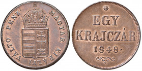 Ferdinand I. 1835 - 1848
Egy Krajczár, 1848. Kremnitz
8,85g
Fr. 1075
stgl