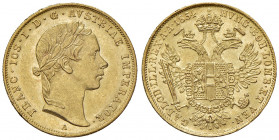 Franz Joseph I. 1848 - 1916
Dukat, 1854. A Wien
3,43g
Fr. 1169
vz/vz+