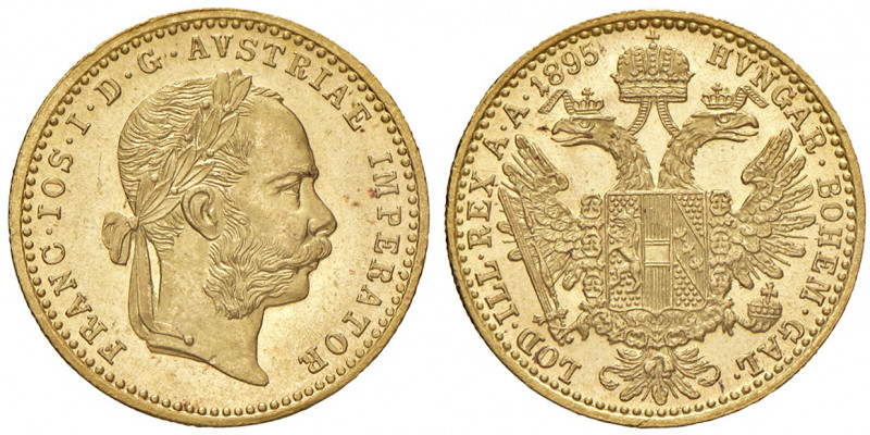 Franz Joseph I. 1848 - 1916
Dukat, 1895. Wien
3,50g
Fr. 1254
vz/stgl