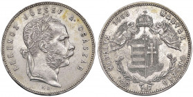 Franz Joseph I. 1848 - 1916
1 Forint, 1869. K-B Kremnitz
12,36g
Fr. 1771
f.vz/vz