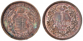 Franz Joseph I. 1848 - 1916
1 Krajczar, 1868. K-B Kremnitz
3,33g
Fr. 1832
stgl