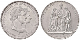 Franz Joseph I. 1848 - 1916
2 Gulden - Hochzeit, 1854. A Wien
26,07g
Fr. 1901
vz