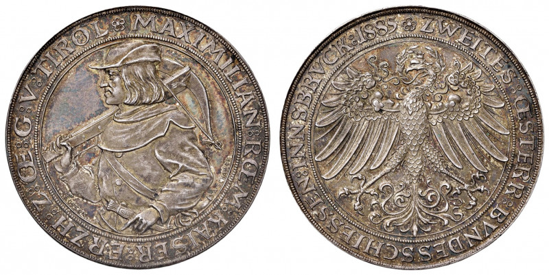 Franz Joseph I. 1848 - 1916
2 Gulden - Schützenpreis, 1885. auf das II. Österrei...