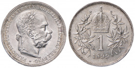 Franz Joseph I. 1848 - 1916
1 Krone, 1899. Wien
5,03g
Fr. 1972
stgl