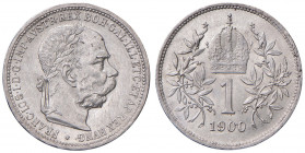 Franz Joseph I. 1848 - 1916
1 Krone, 1900. Wien
4,96g
Fr. 1973
f.stgl