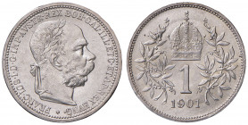 Franz Joseph I. 1848 - 1916
1 Krone, 1901. Wien
5,00g
Fr. 1974
stgl