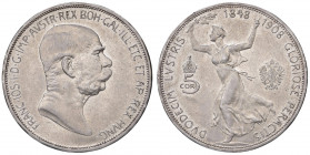 Franz Joseph I. 1848 - 1916
5 Kronen, 1908. Jubiläum
Wien
24,03g
Fr. 2185
f.stgl