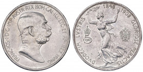 Franz Joseph I. 1848 - 1916
5 Kronen, 1908. Jubiläum
Wien
24,03g
Fr. 2186
vz/stgl