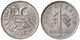 1 Schilling, 1935
1. Republik 1918 - 1933 - 1938. Kupfer-Nickel. Wien
7,06g
Her. 49
stgl
