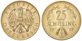 25 Schilling, 1927
1. Republik 1918 - 1933 - 1938. Wien. 5,88g
Her. 18
stgl