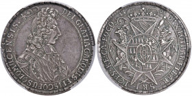 Karl III., Herzog von Lothringen 1695 - 1711
Olmütz. Taler, 1705. in NGC Holder
Kremsier
Lichnowsky/Mayer 352, Dav. 1209, KM 115
AU 53