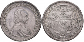 Sigismund Christoph Graf Schrattenbach 1753 - 1771
Erzbistum Salzburg. Taler, 1755. Salzburg
27,91g
HZ 2982
ss