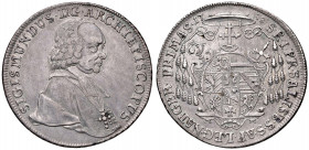 Sigismund Christoph Graf Schrattenbach 1753 - 1771
Erzbistum Salzburg. Taler, 1758. Salzburg
27,97g
HZ 2984
ss/vz