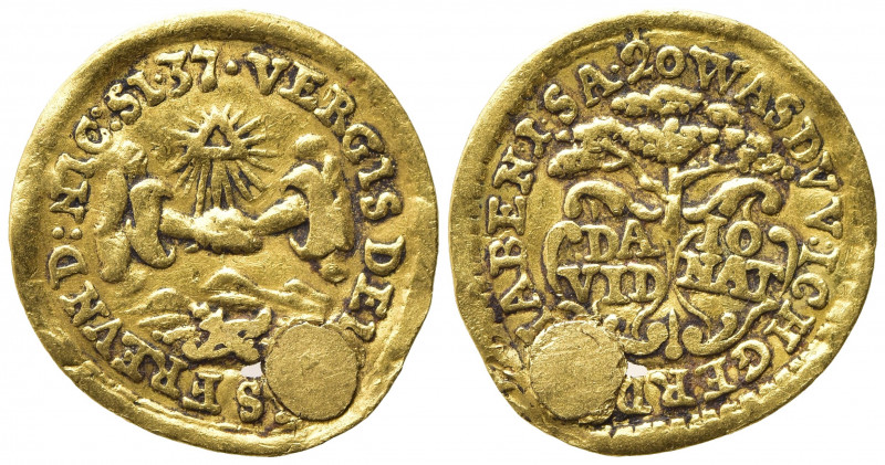 AUSTRIA. Sacro Romano Impero. Kremnitz medaglia da 1/4 di ducato (1740 ca.). Au ...