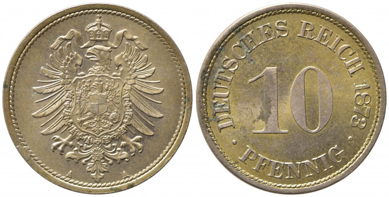 GERMANIA. 10 pfennig 1873 A. qFDC