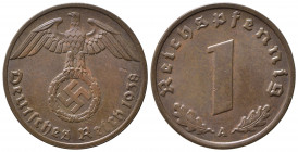 GERMANIA. Terzo Reich. 1 Reichspfennig 1938 A. qFDC