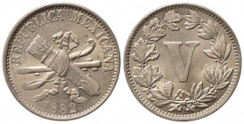 MESSICO. Repubblica. 5 centavos 1882. KM#399. FDC