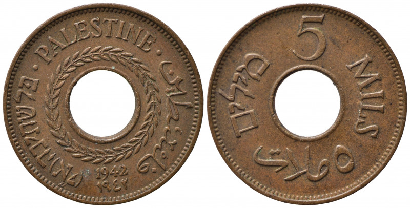 PALESTINA. 5 Mils 1942. BB
