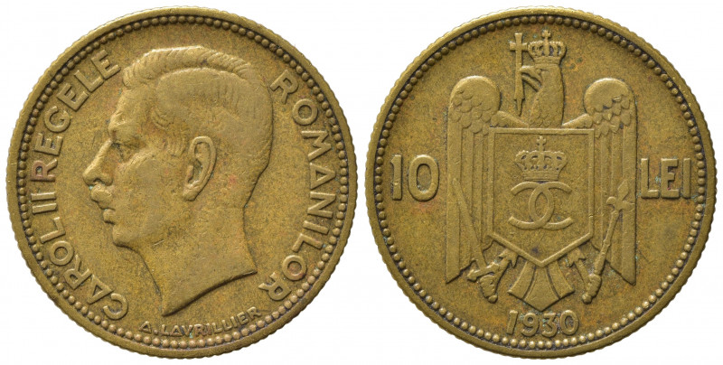 ROMANIA. Carol II. 10 Lei 1930. BB