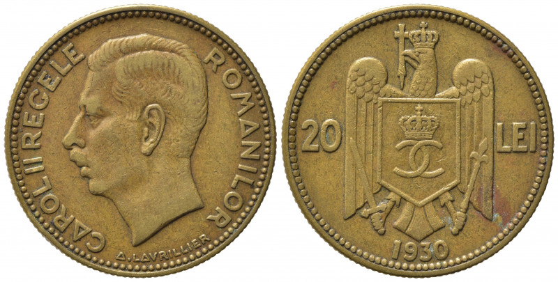 ROMANIA. Carol II. 20 Lei 1930. BB