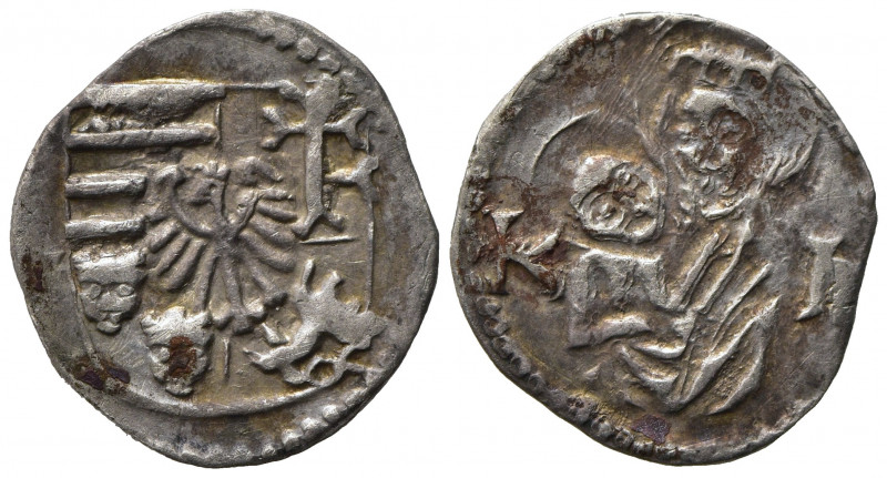 UNGHERIA. Wladislaw II (1490-1516). Obolo Ag (0,30 g). BB+
