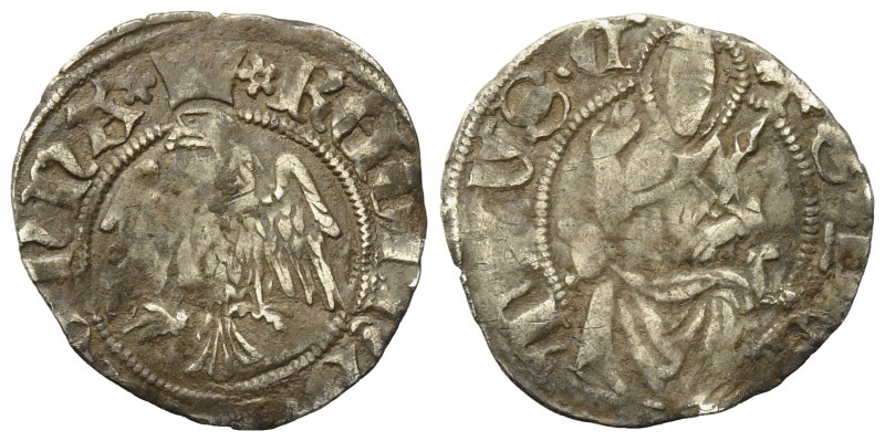 L'AQUILA. Giovanna II di Durazzo (1414-1435). Cella Ag (1.00 g). Aquila con ali ...