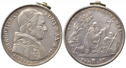 BOLOGNA. Gregorio XVI (1831-1846). 50 Baiocchi 1832. Ag. *proveniente da montatura. MB+