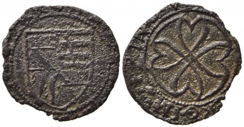 CASALE. Bonifacio II Paleologo (1518-1530) - Sezzino Mi (0,75 g). MIR 225. MB/BB