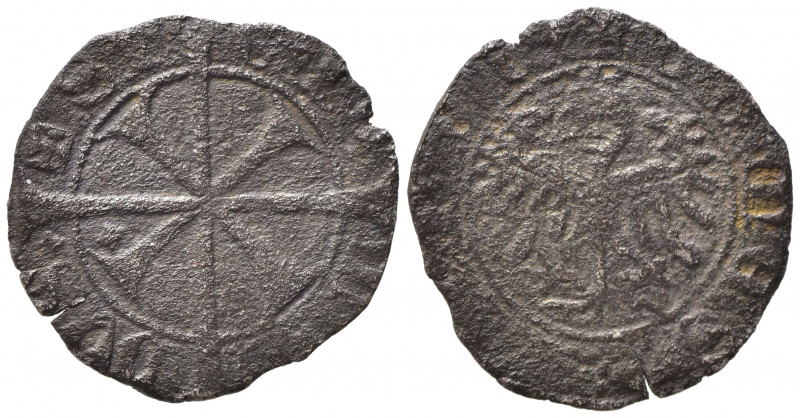 MERANO. Sigismondo (1439-1490). Probabile falso d'epoca del grosso Mi (0,72 g). ...