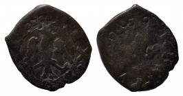 MESSINA. Filippo II (1556-1598). 2 Piccioli AE (1,71 g - 15 mm). D/PHILIPPVS D G; corona fogliata. R/REX SICILIAE; aquila coronata a destra ad ali spi...