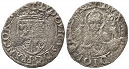 MILANO. Ludovico XII d'Orleans (1500-1513). Soldo Mi (0,93 g). MIR 247 R2. Corrosioni qBB