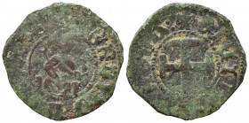 NAPOLI. Ferdinando I d'Aragona (1458-1494).Tornese Mi (0,63 g). MIR 80. MB