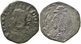 NAPOLI. Filippo IV (1621-1665). Tornese Cu (5,17 g). Sigle GA/C. qBB