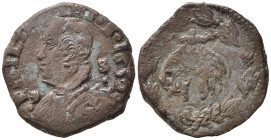 NAPOLI. Filippo IV (1621-1665). Tornese 1632 Cu (5,14 g). Magliocca 104 Raro. BB+