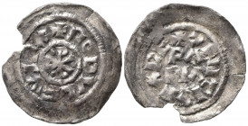 PAVIA. Rodolfo di Borgogna (922-926). Denaro Ag (1,14 g). MIR 822 - R2. Esamplare di buona qualità, schiacciature di conio. qSPL